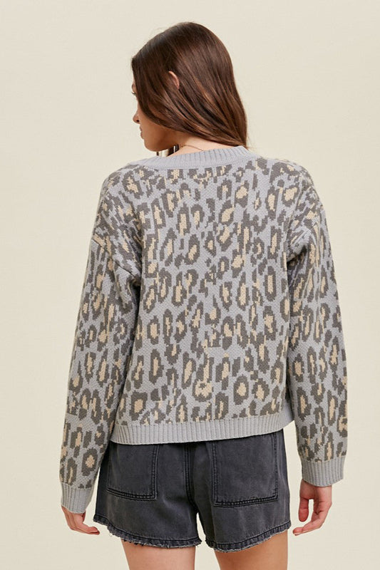 Leopard Print Cardigan