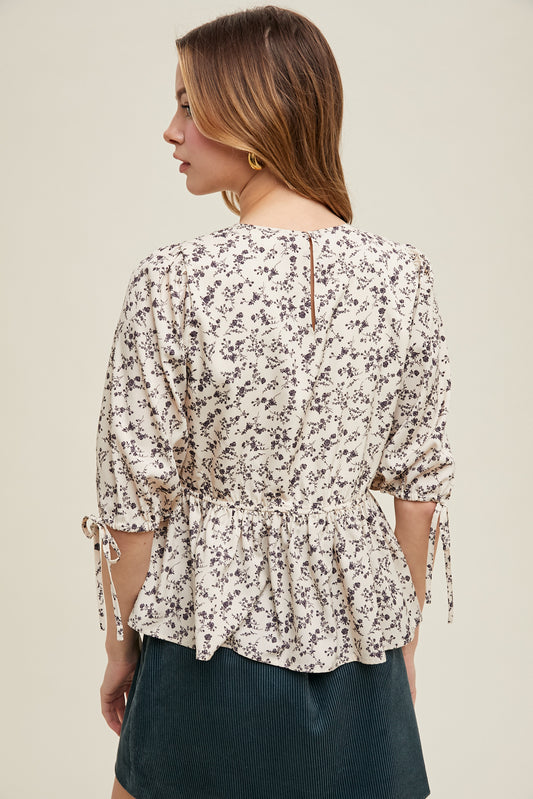 Betsy Peplum Top