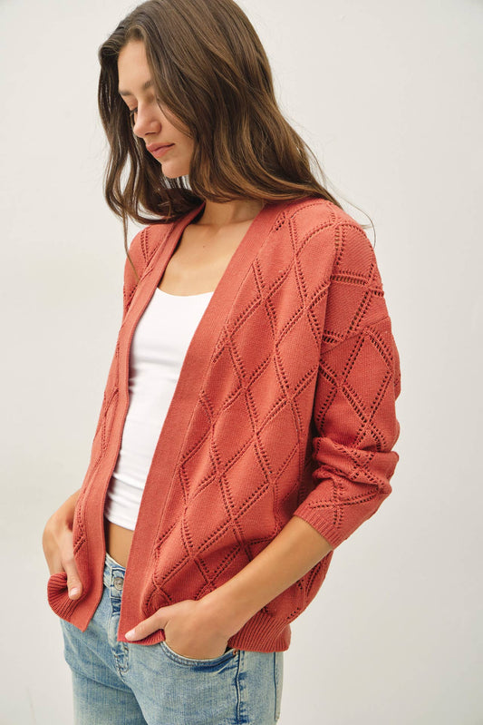 Simone Pointelle Cardigan