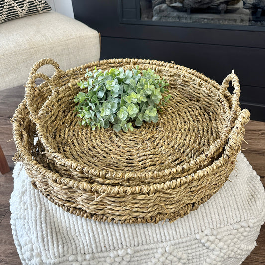 Round Seagrass Tray