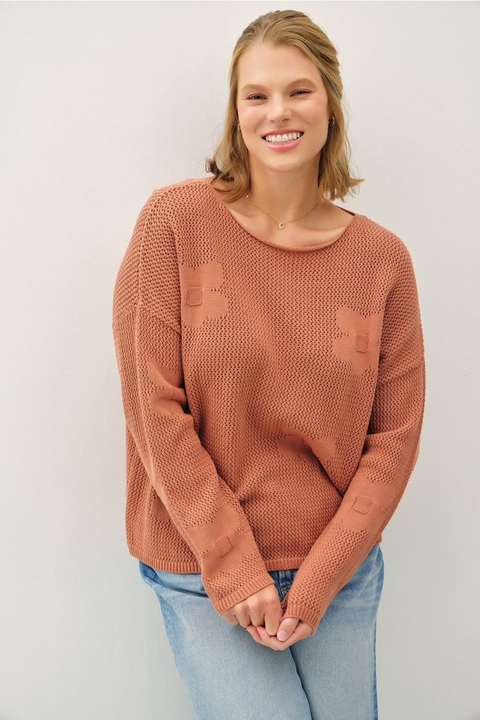 Floral Crochet Sweater