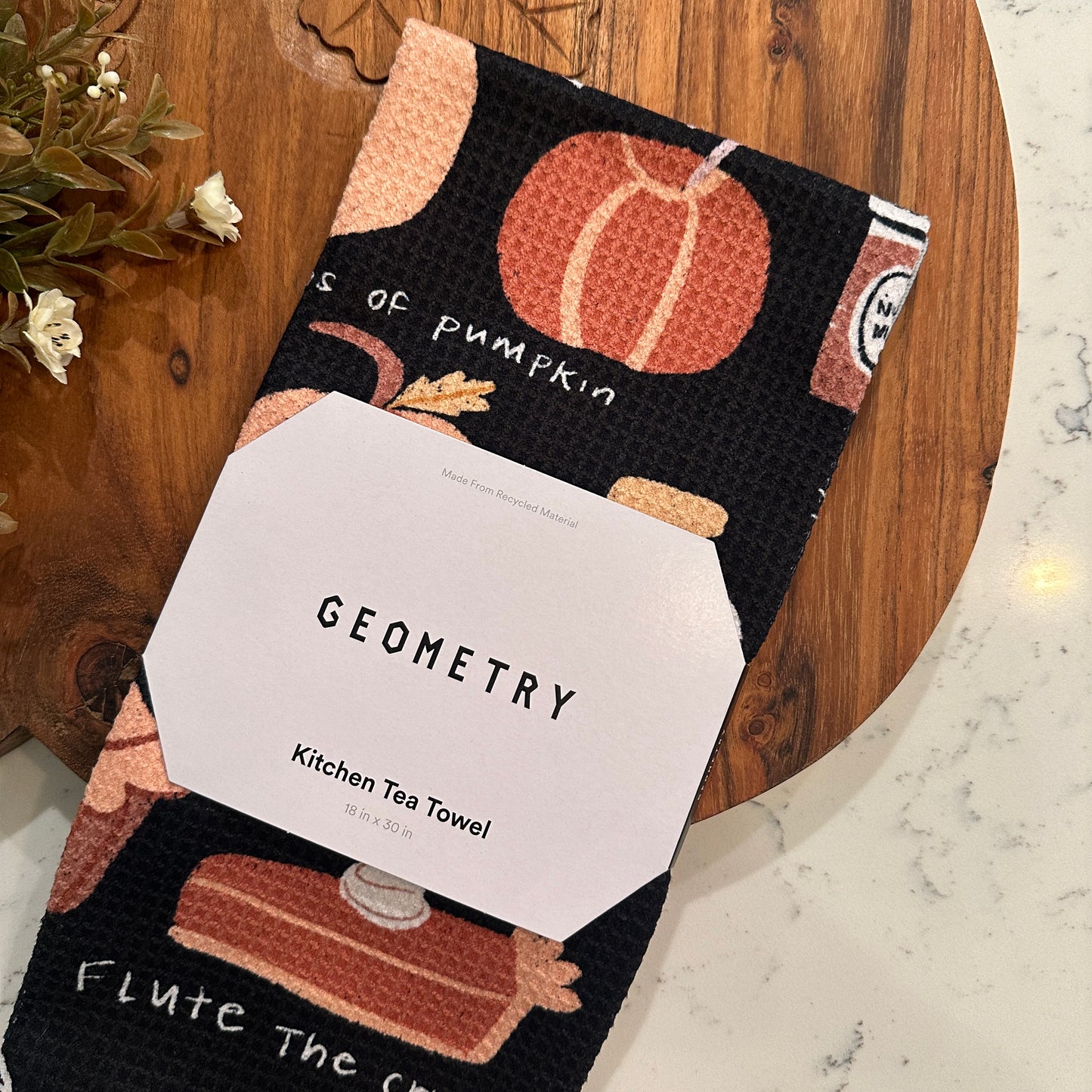 Geometry | Pumpkin Pie Tea Towel