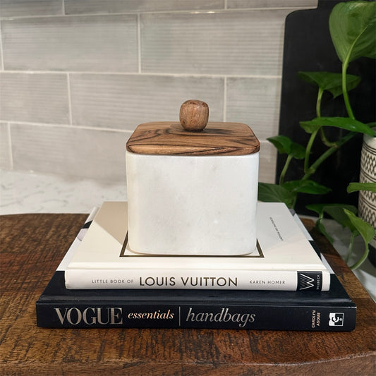 Marble Canister w/ Lid