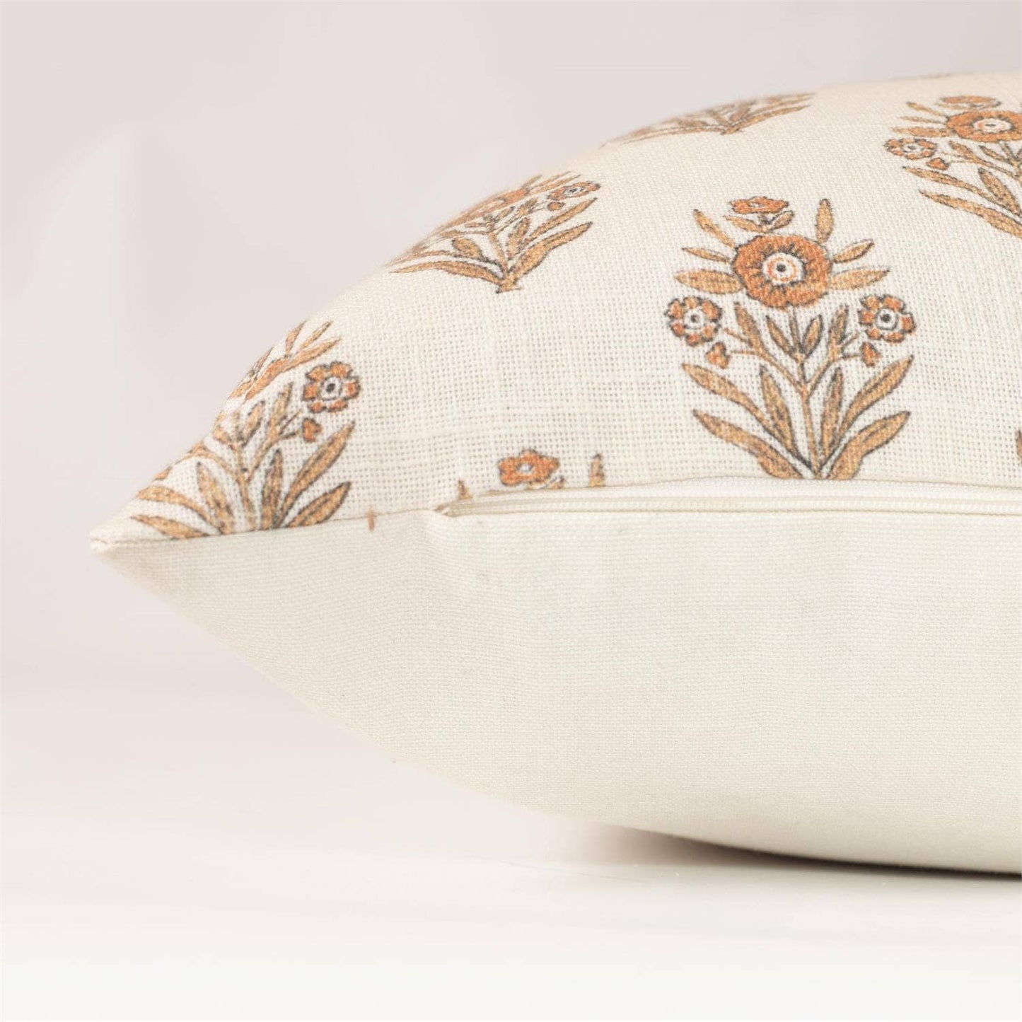 Terracotta Block Print Pillow