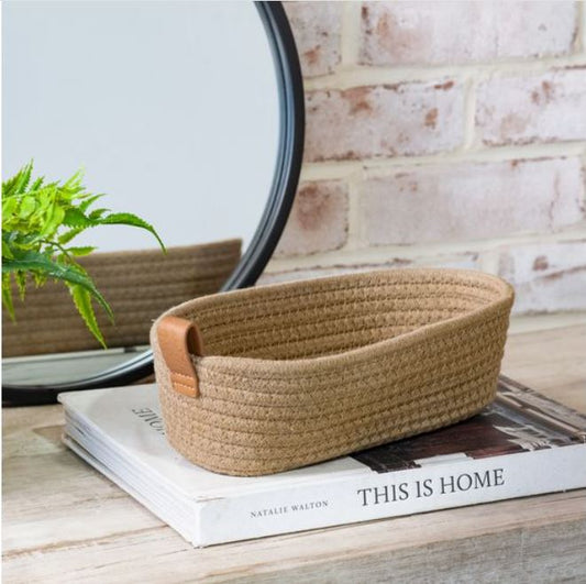 Small Woven Basket - 4 Colors