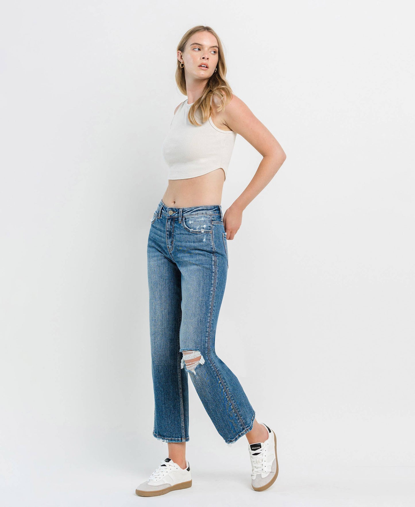 Shayna Wide Crop Jeans