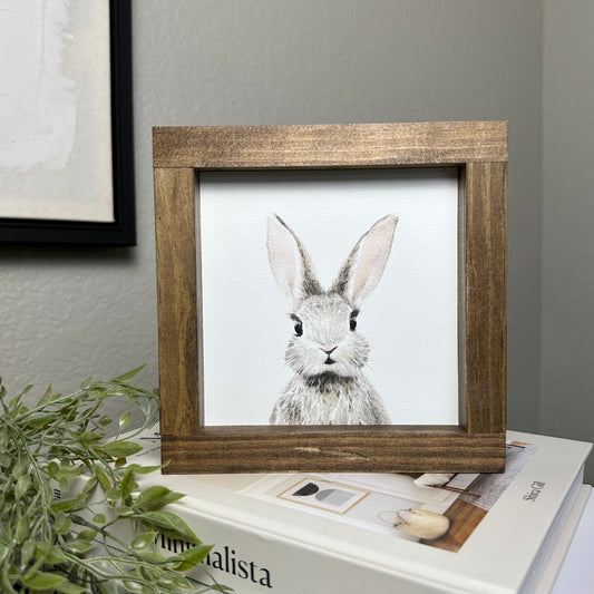 Watercolor Bunny Sign