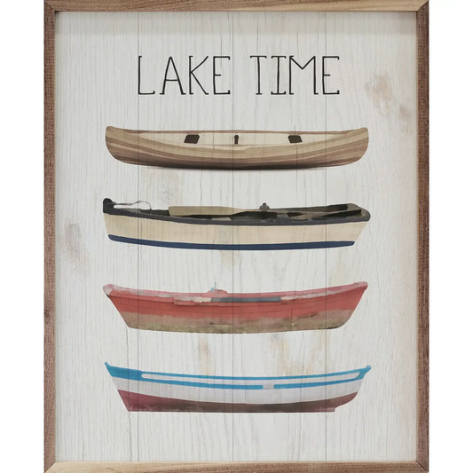 Lake Time Boats Print