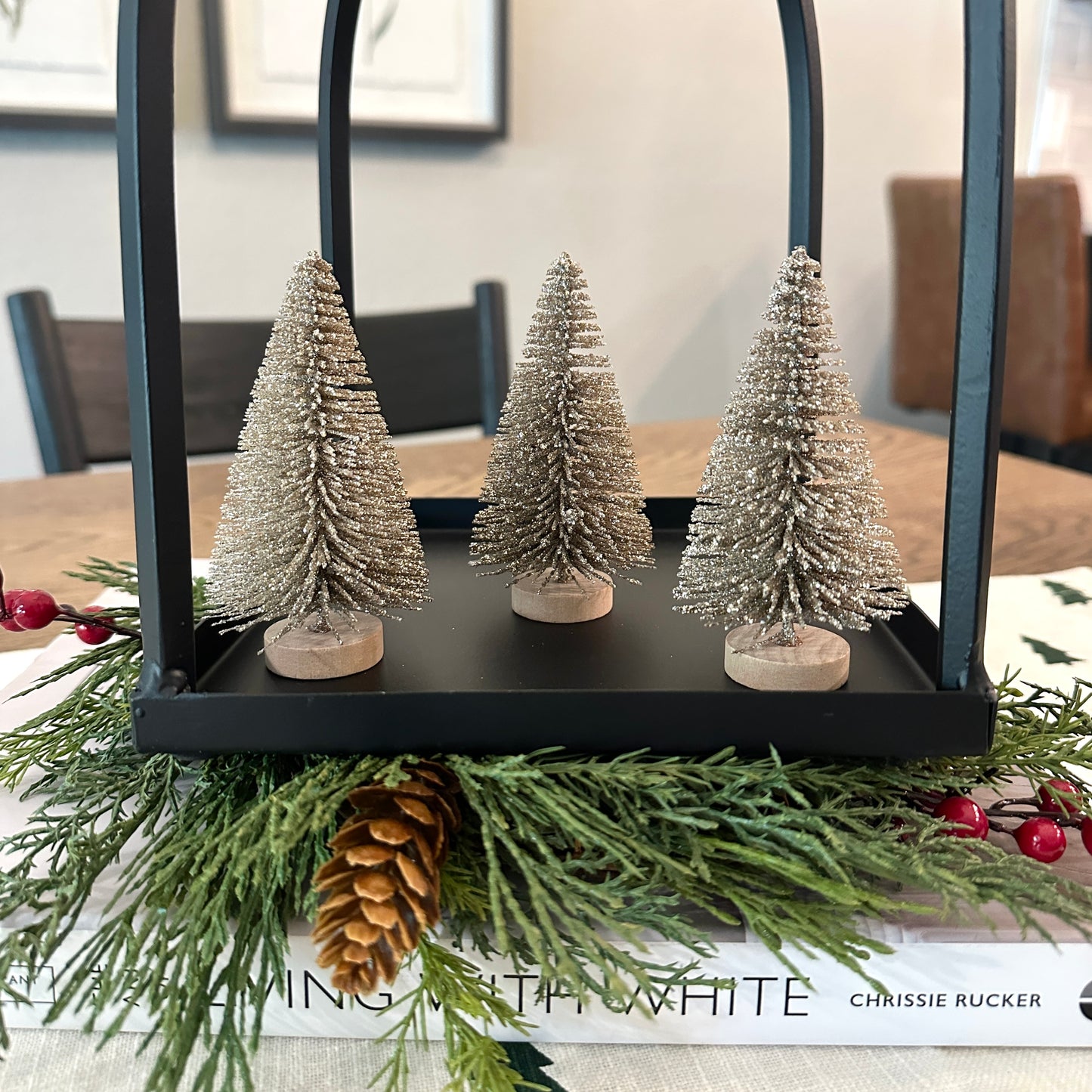 S/3 Bottle Brush Trees