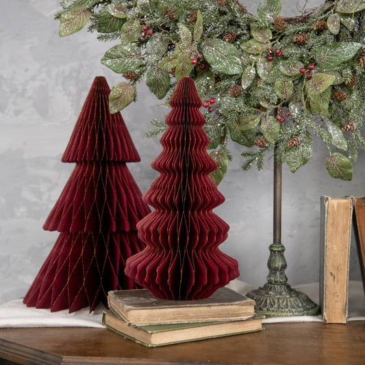 Large Burgundy Paper Tree