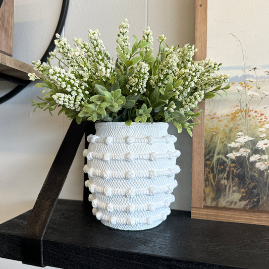 White Knot Vase