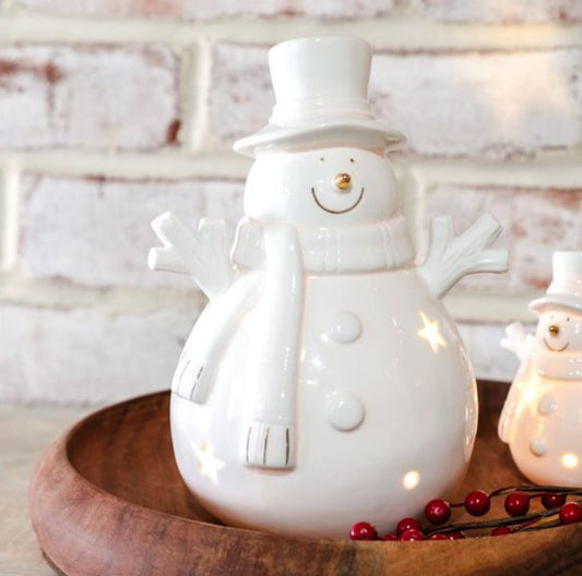 LED Ceramic Snowman