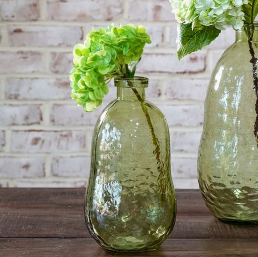 Recycled Green Glass Vase