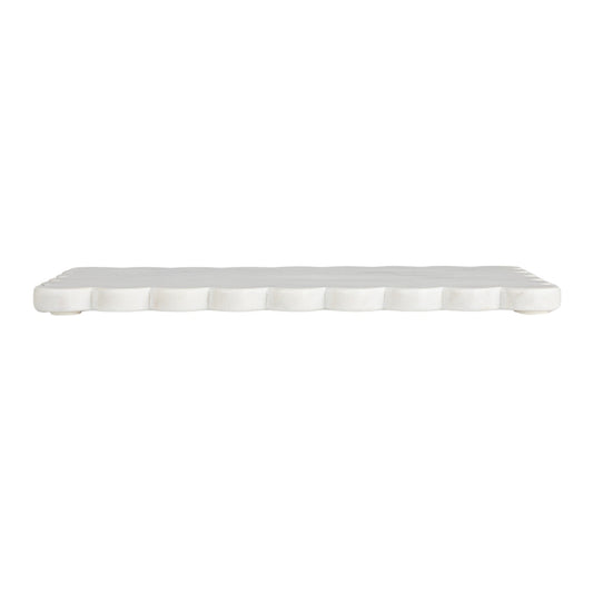 White Marble Scalloped Board