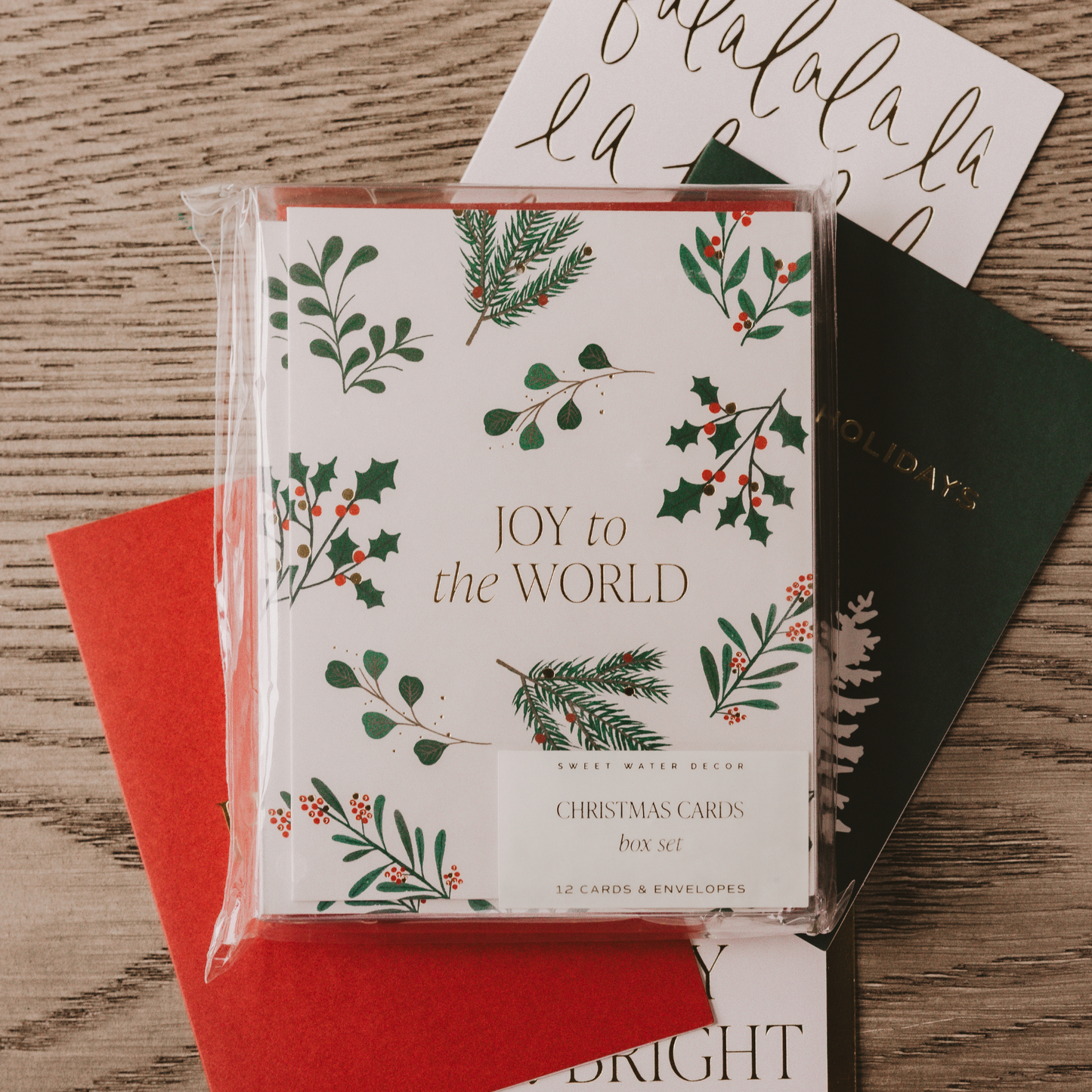 S/12 Boxed Holiday Card Set