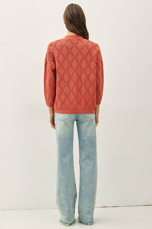 Simone Pointelle Cardigan