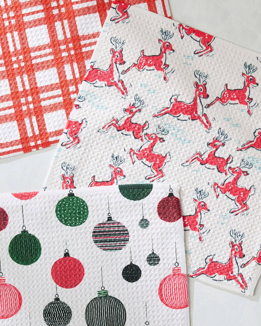 S/3 Xmas Day Dishcloths