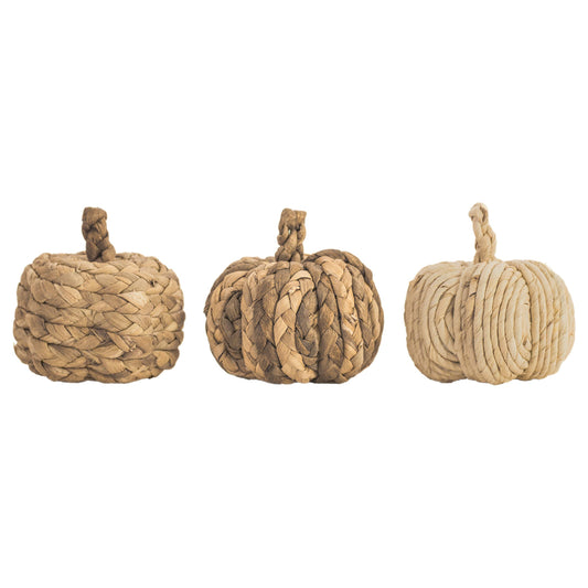 S/3 Woven Pumpkins