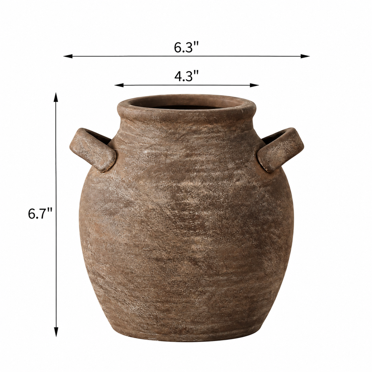 Flynn Brown Handle Vase