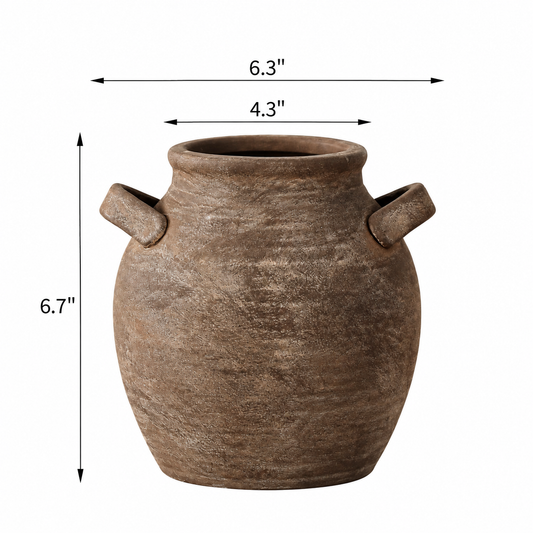 Flynn Brown Handle Vase
