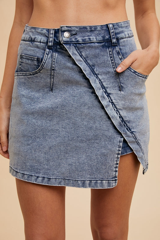 Denim Skort
