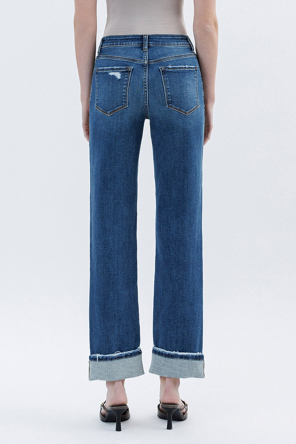 Keller Cuffed Straight Jeans