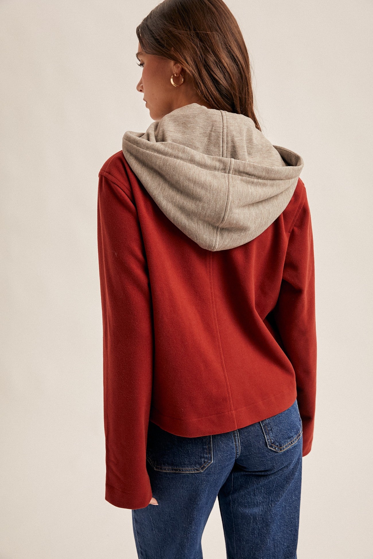 Hoodie Two-fer Jacket