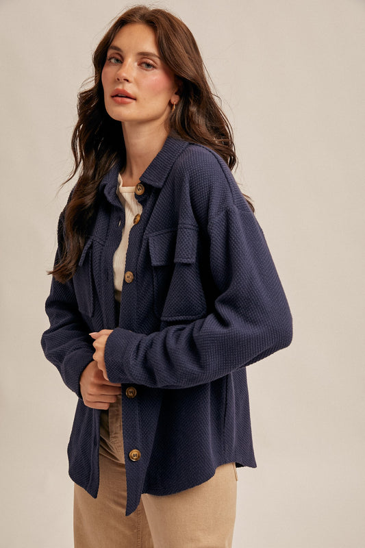 Sylvie Texture Shacket