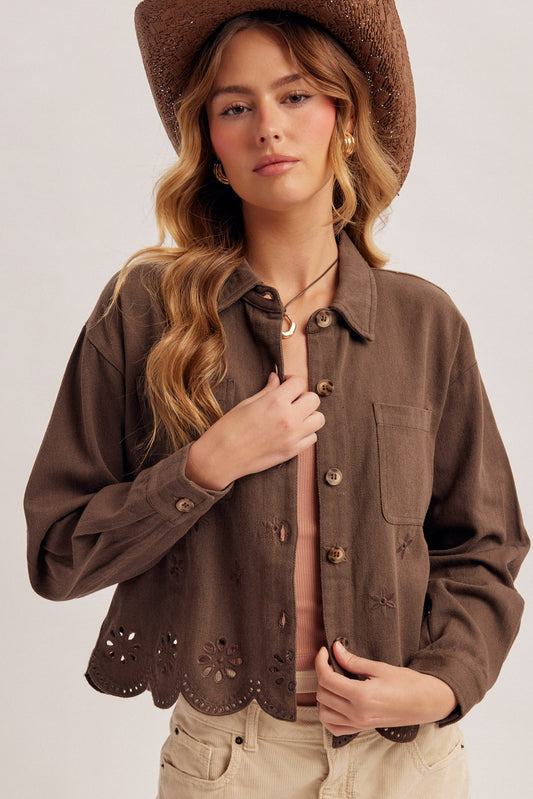 Scallop Hem Jacket