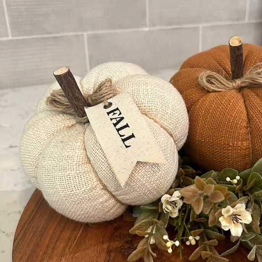 Ivory Knit Pumpkin