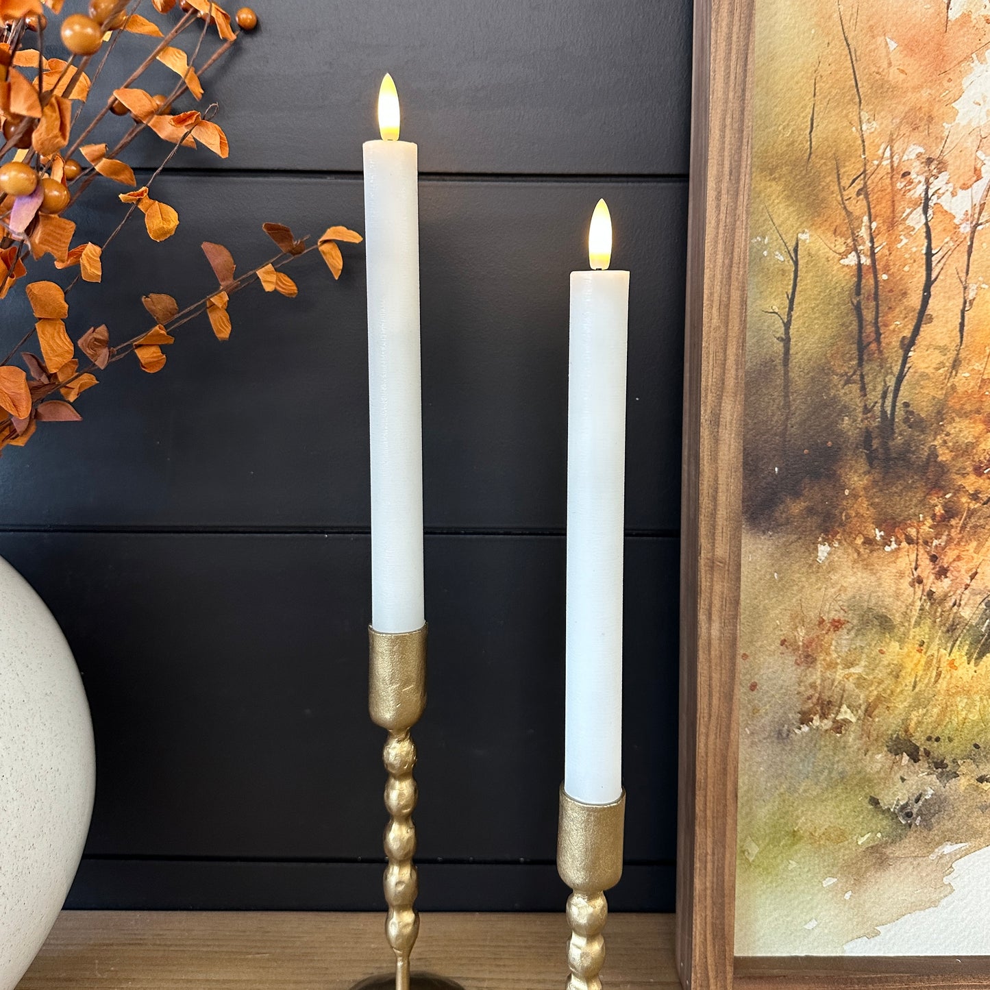 S/2 LED Taper Candles