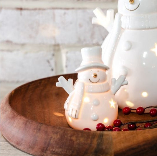 LED Ceramic Snowman