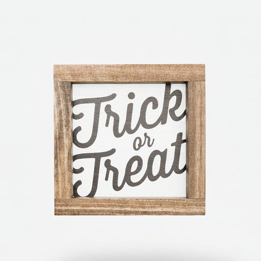 Trick or Treat Block Sign