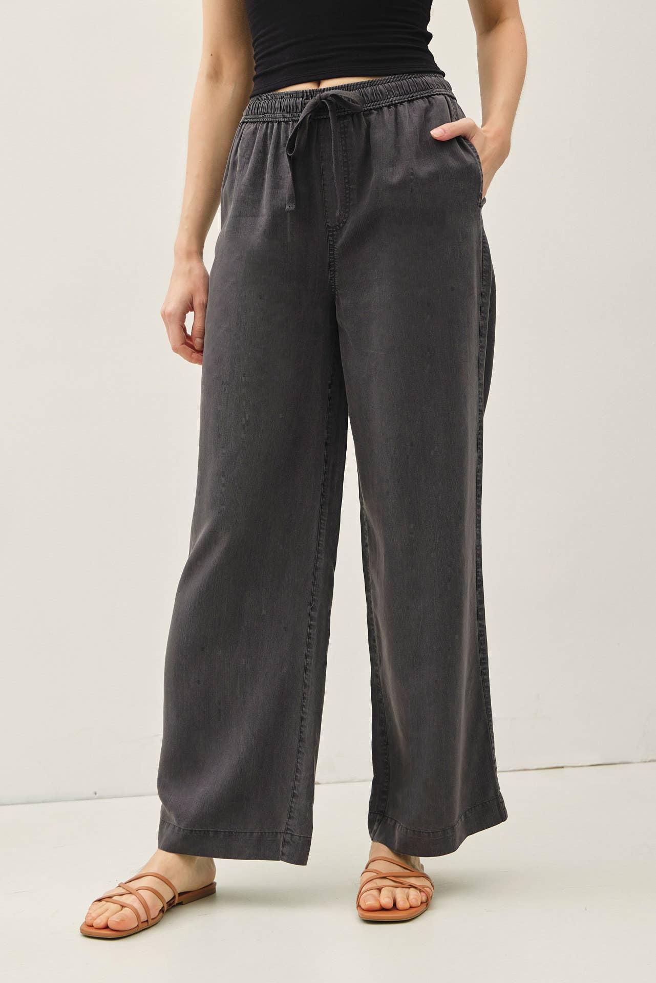 Ava Tencel Wide Leg Pants – West Rowe