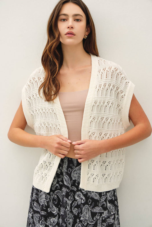 Crochet Knit Cardigan