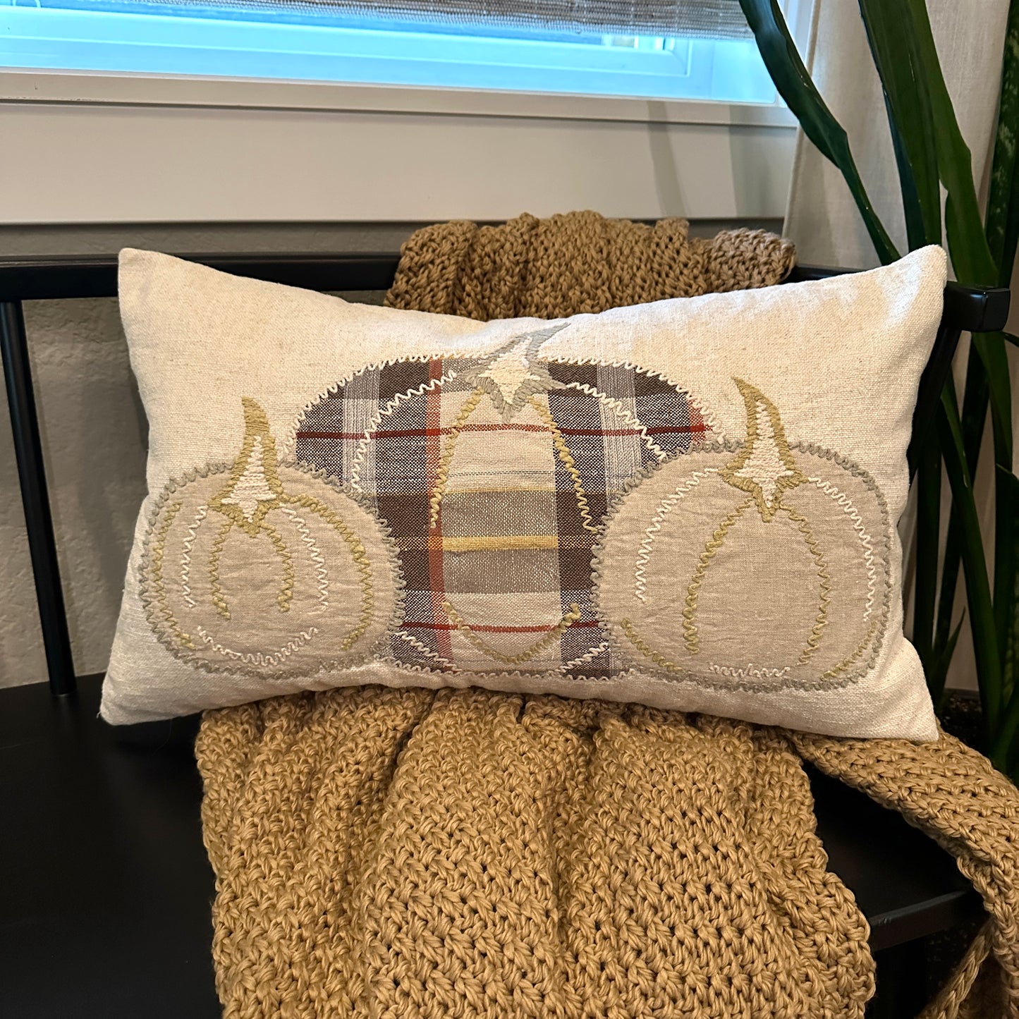 Triple Pumpkin Pillow