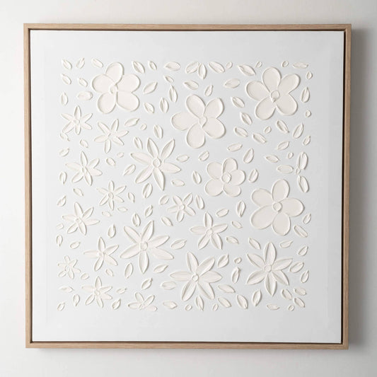 Modern Framed Floral Wall Decor