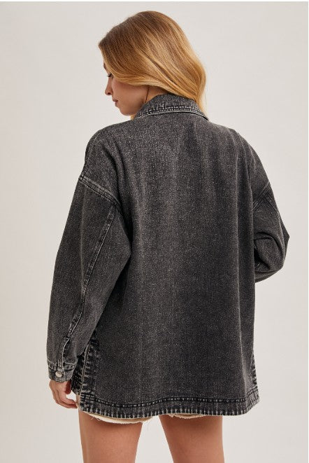 Nova Black Denim Jacket