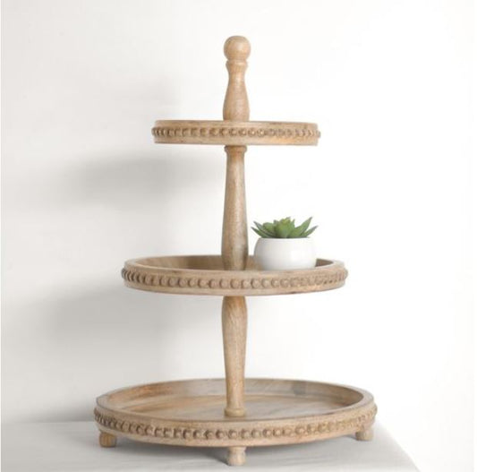 3 Tier Wood Riser