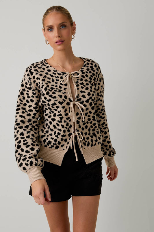 Leopard Sweater Cardigan