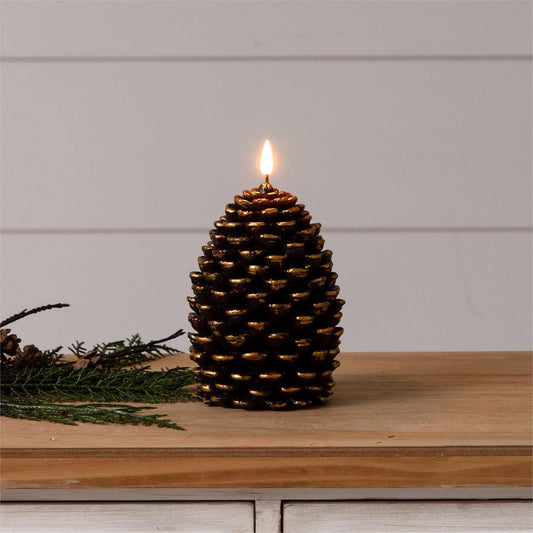 LED Pinecone Candle