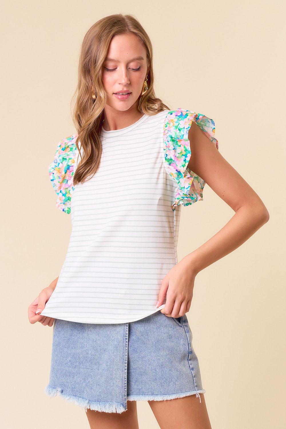 Daphne Stripe Tee