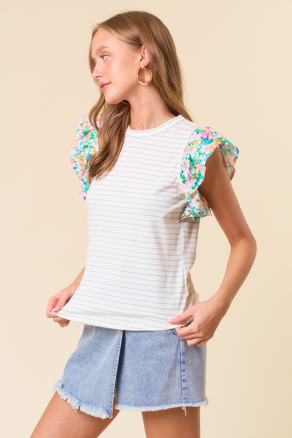 Daphne Stripe Tee