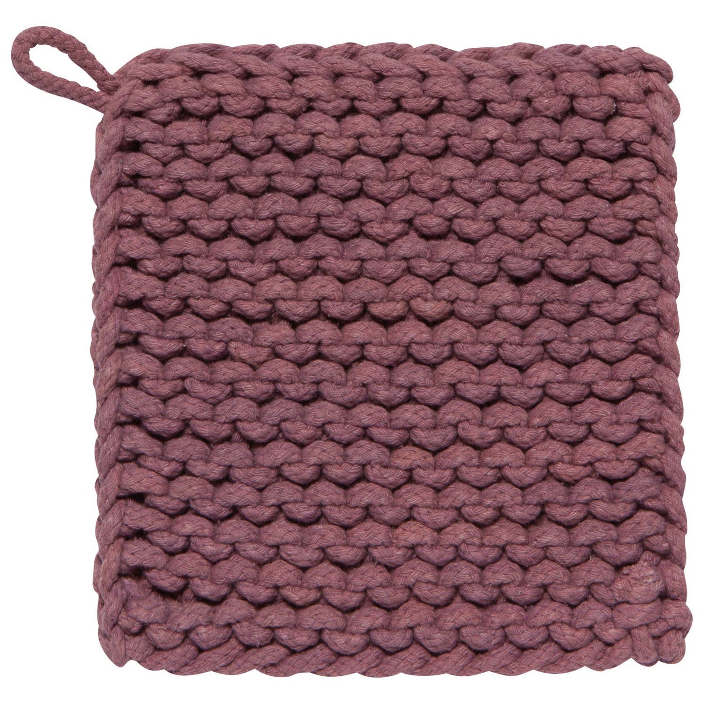 Plum Knit Potholder