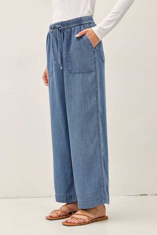 Caley Tencel Wide Leg Pants