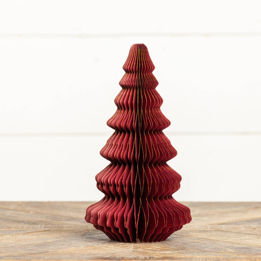Small Burgundy Paper Tree