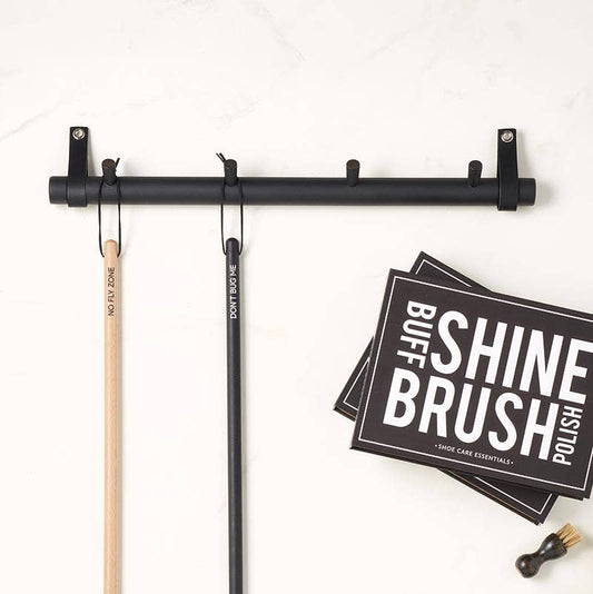 Black Wood Wall Hooks