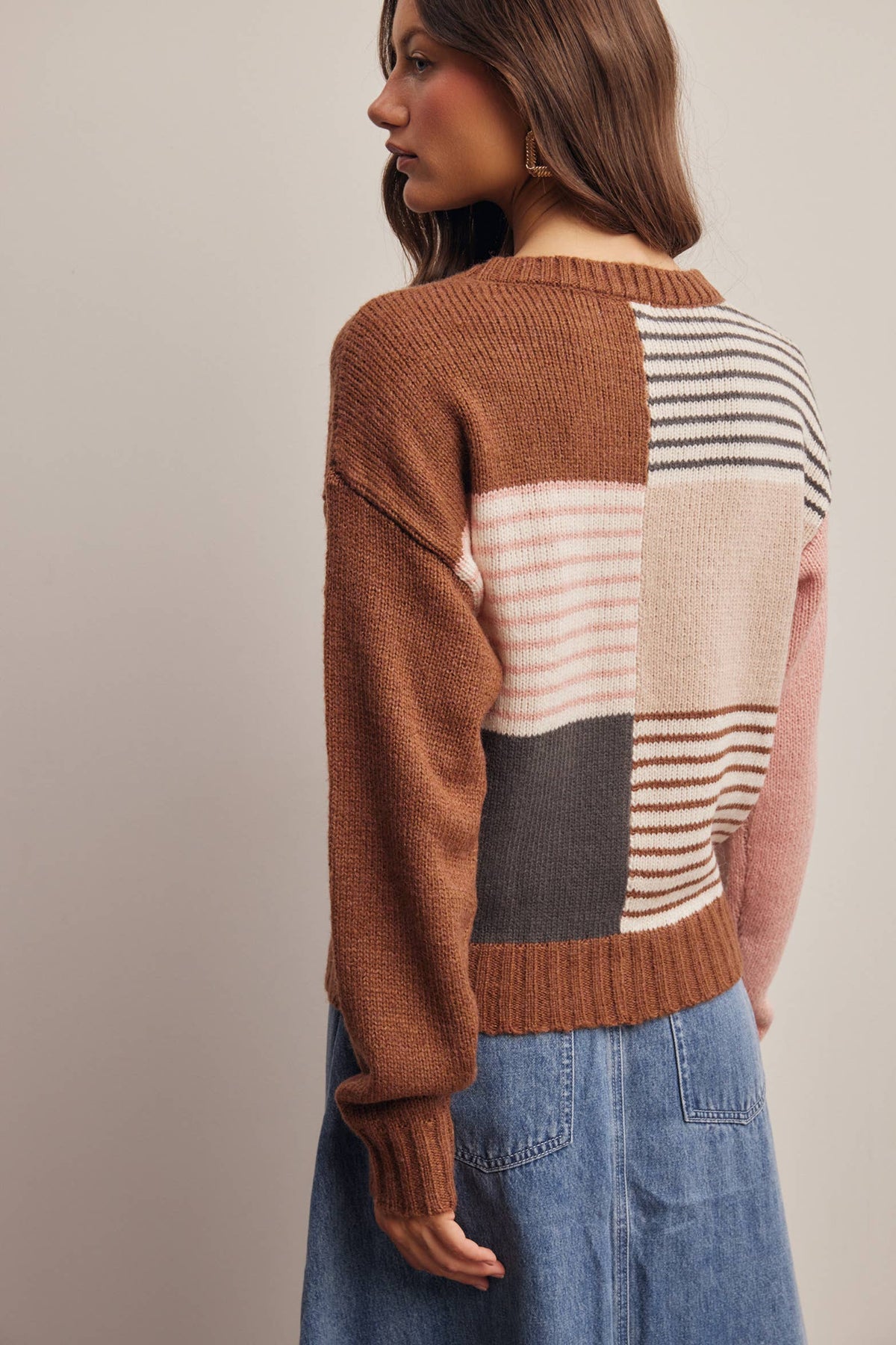 Colorblock Stripe Sweater