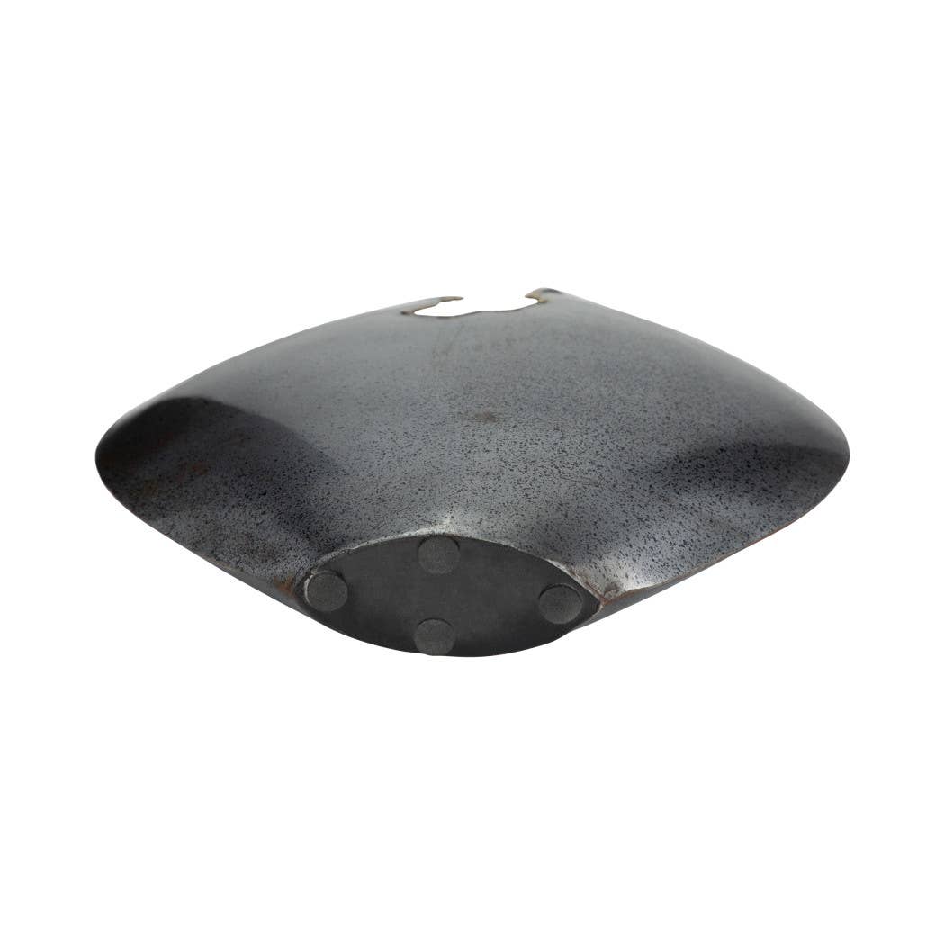 Wide Black Metal Vase