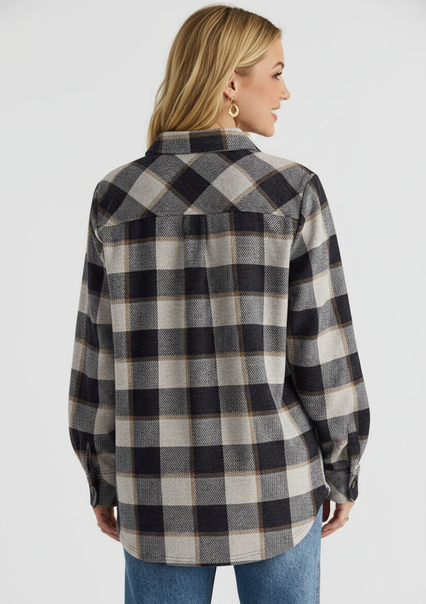 Skye Plaid Button Up